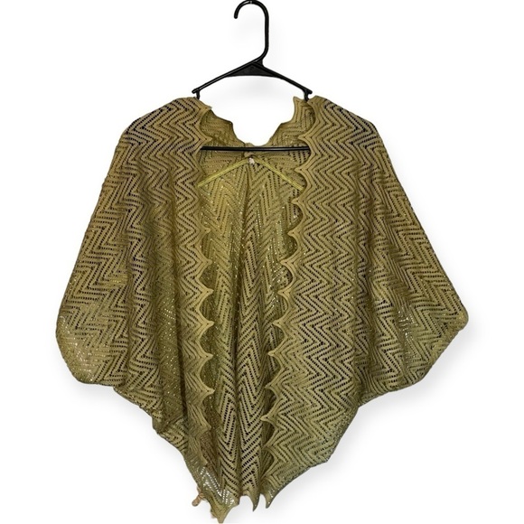 Womens Green Lace Shawl Duster‎ Cover Up Spring - Picture 1 of 10